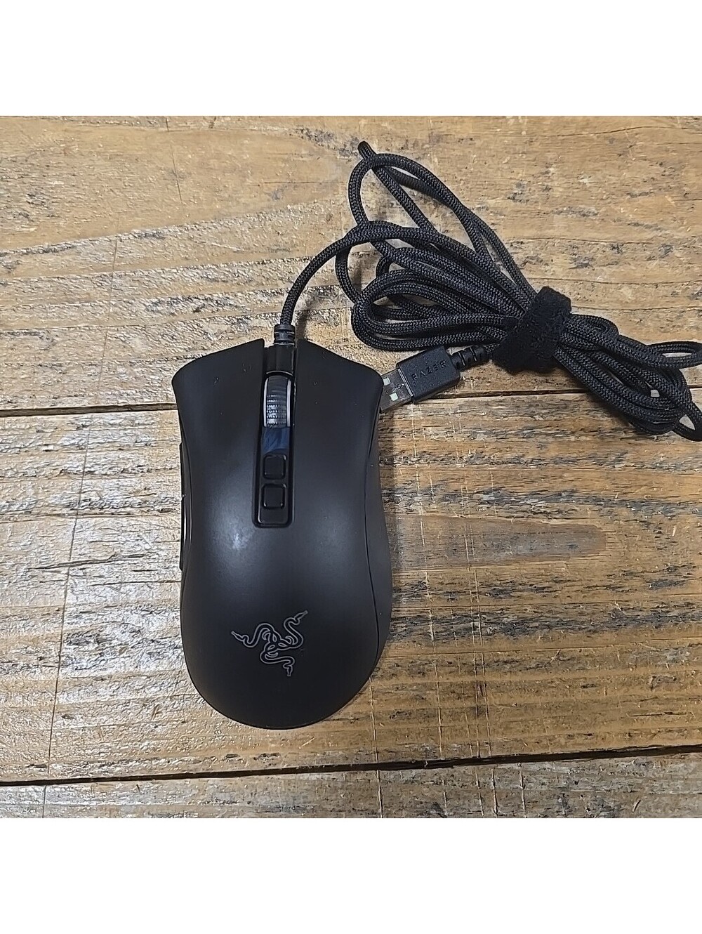 Razer Deathadder V2 Gaming Mouse RZ01-0321 5V 200Ma Lights Up - Tested